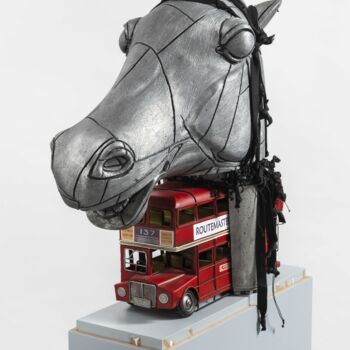 Sculpture titled "Bring me back" by Mrdjan Bajić, Original Artwork, Aluminium