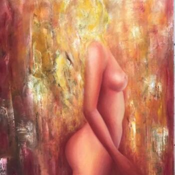 Painting titled "Été " by Jany Giacomelli , Original Artwork, Oil