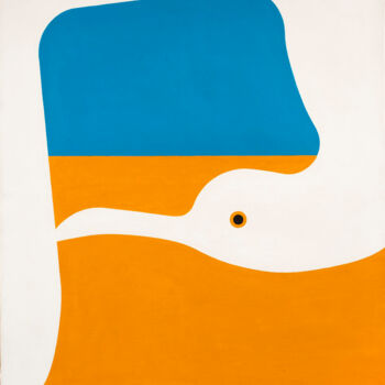Painting titled "La Mouette" by Jean  Coulot, Original Artwork, Oil