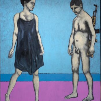 Painting titled "antigone" by Guillaume Cord, Original Artwork, Acrylic