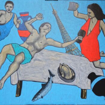 Peinture intitulée "cene" par Guillaume Cord, Œuvre d'art originale, Acrylique