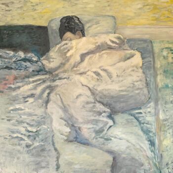 Peinture intitulée "Sleeping" par Antony Huchette, Œuvre d'art originale, Huile