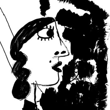 Drawing titled "untitled" by Antony Huchette, Original Artwork, Ink