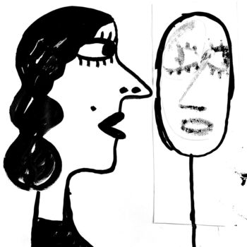 Dessin intitulée "untitled" par Antony Huchette, Œuvre d'art originale, Encre