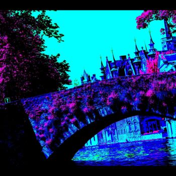 Digital Arts titled "Bruges, Série 3, H17" by Danielle Aspis, Original Artwork, Digital Print