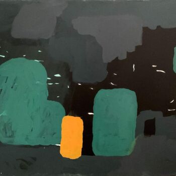 Painting titled "bubblegum going for…" by Antony Huchette, Original Artwork, Acrylic