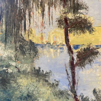 Peinture intitulée "Reflets # 3" par Guillaume De Baudus, Œuvre d'art originale, Huile
