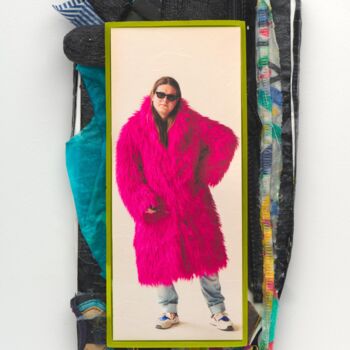 Art textile intitulée "Sat, Get the Look!" par Romain Mader, Œuvre d'art originale, Impression numérique