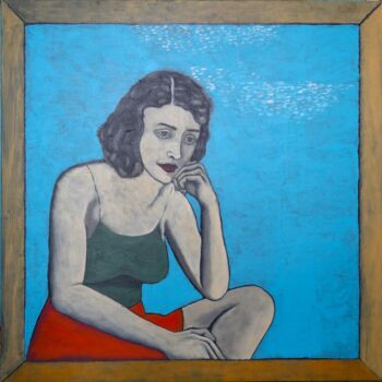 Peinture intitulée "portrait" par Guillaume Cord, Œuvre d'art originale, Acrylique