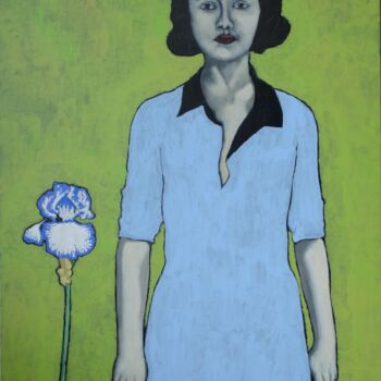 Painting titled "portrait2" by Guillaume Cord, Original Artwork, Acrylic