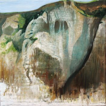 Painting titled "Paréidolie n°18" by Benoît Moreau, Original Artwork, Oil Mounted on Wood Stretcher frame