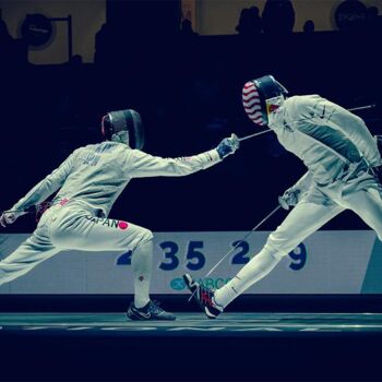 Photographie intitulée "US VS JAPAN" par Théo Antonin, Œuvre d'art originale, Impression numérique