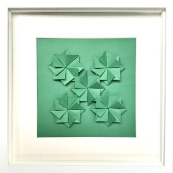 Dessin intitulée "Green Flowers " par Ivo Mart, Œuvre d'art originale, Papier