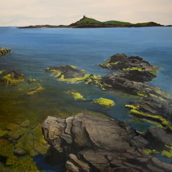 Painting titled "Cap corse II" by Rein-Jan Prins, Original Artwork, Acrylic