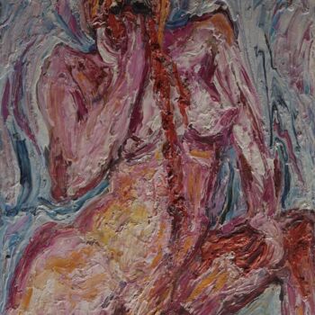 Painting titled "L'Autophage" by  Bricart, Original Artwork, Oil