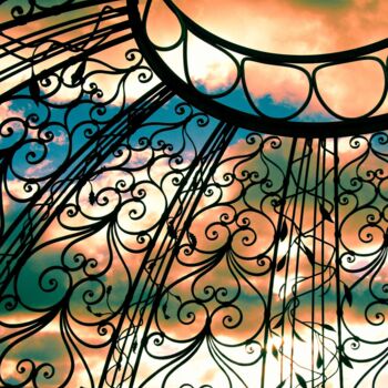 Printmaking titled "ET LA HAUT, TOUT LA…" by Christian Lefevre, Original Artwork, Aluminium