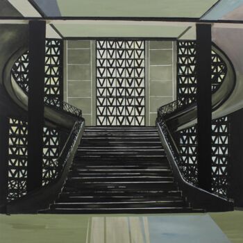 Painting titled "Conseil économique…" by Jean-Yves Belliard, Original Artwork, Oil