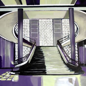 Painting titled "Iéna" by Jean-Yves Belliard, Original Artwork, Oil
