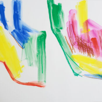 Peinture intitulée "9094-sans titre" par Claude Tétot, Œuvre d'art originale, Huile