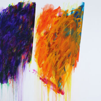 Painting titled "0634-sans titre" by Claude Tétot, Original Artwork, Oil