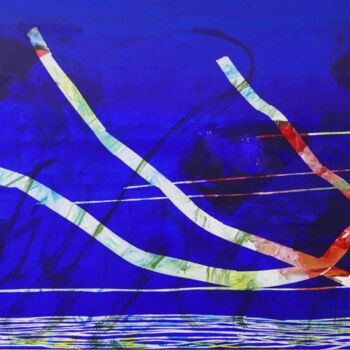 Peinture intitulée " Impesanteur" par Remi Delaplace, Œuvre d'art originale, Acrylique