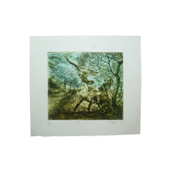 Printmaking titled "Sidonie Bilger - Lu…" by Sidonie Bilger, Original Artwork, Engraving