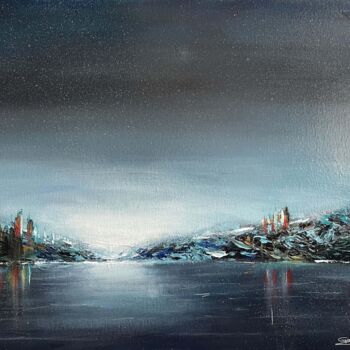 Painting titled "synchronicity" by Mdamepomme, Original Artwork, Acrylic