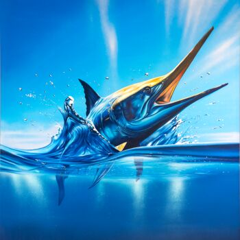 Painting titled "LE MARLIN" by Alfredus, Original Artwork, Spray paint