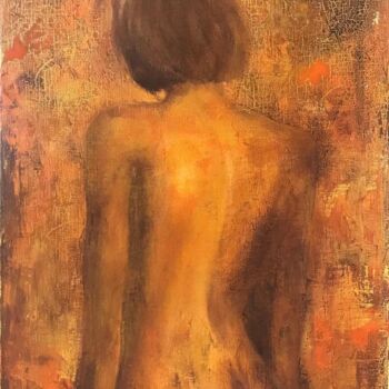 Painting titled "De dos" by Jany Giacomelli , Original Artwork, Oil