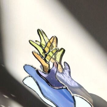 Sculpture titled "Glass Creature" by Claire Olivier, Original Artwork, Glass