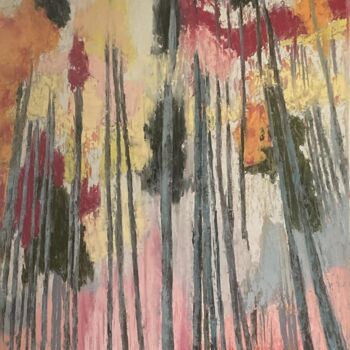 Peinture intitulée "sous bois # 16 " par Guillaume De Baudus, Œuvre d'art originale, Huile
