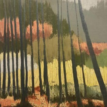 Peinture intitulée "Sous-bois # 14 " par Guillaume De Baudus, Œuvre d'art originale, Huile