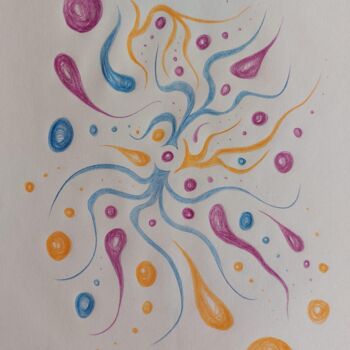 Drawing titled "Attraction voluptue…" by Mlg, Original Artwork, Pencil