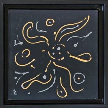 Painting titled "Trilogie stellaire" by Mlg, Original Artwork, Acrylic