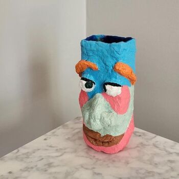 Sculpture titled "potoz17" by Adel Gastel, Original Artwork, Acrylic