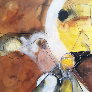 Drawing titled "sans titre" by Rodin Sotolongo Zapata, Original Artwork, Watercolor