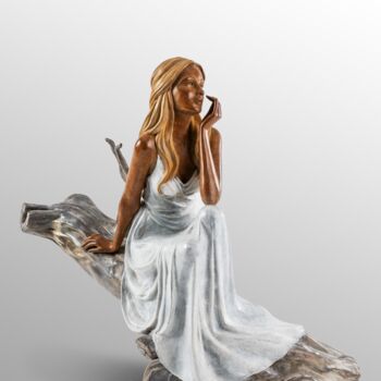 Sculpture titled "- Lilas -" by Alain Choisnet, Original Artwork, Bronze