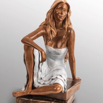 Sculpture titled "- Maggy -" by Alain Choisnet, Original Artwork, Bronze