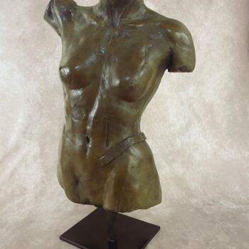 Sculpture titled "Aphrodite : torse" by Jean Gabriel Mondié, Original Artwork, Bronze