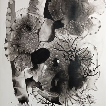 Dessin intitulée "Coexistence / Dans…" par Eriko  Matsuda, Œuvre d'art originale, Encre