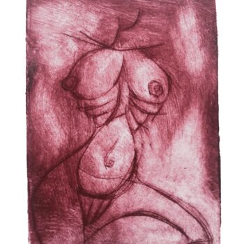 Photography titled "FEMME BUSTE" by Alvaro Alarcon Figueroa, Original Artwork, Ink