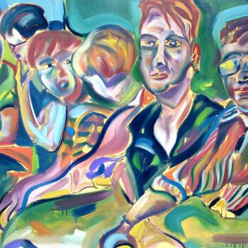 Textile Art titled "After Work  " by Lautum, Original Artwork, Oil