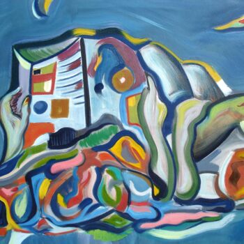 Painting titled "Farniente " by Lautum, Original Artwork, Oil