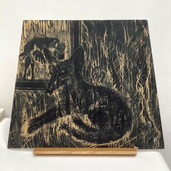 Gravures & estampes intitulée "Fanny" par Tereza Lochmann, Œuvre d'art originale, Gravure
