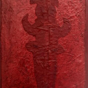 Collages titled "Le masque " by Spazi, Original Artwork, Collages
