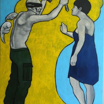Peinture intitulée "sculpter les nuages" par Guillaume Cord, Œuvre d'art originale, Acrylique