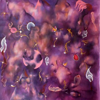 Painting titled "Le Bruit de Grenail…" by Lucie Duban, Original Artwork, Oil