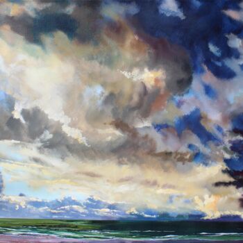 Painting titled "Turner's beach (gou…" by Ofil, Original Artwork, Gouache