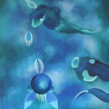Painting titled "Un Anion_Lucie Duba…" by Lucie Duban, Original Artwork, Oil