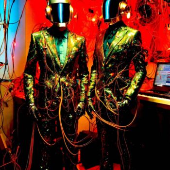 Photographie intitulée "Fashion Week" par Hiroshi, Œuvre d'art originale, Aluminium